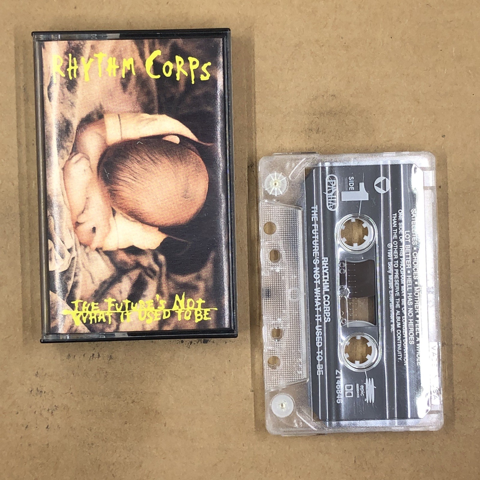 RHYTHM CORPS Cassette Tape 90s Alt Rock THE FUTURE\'S NOT WHAT IT USED TO BE