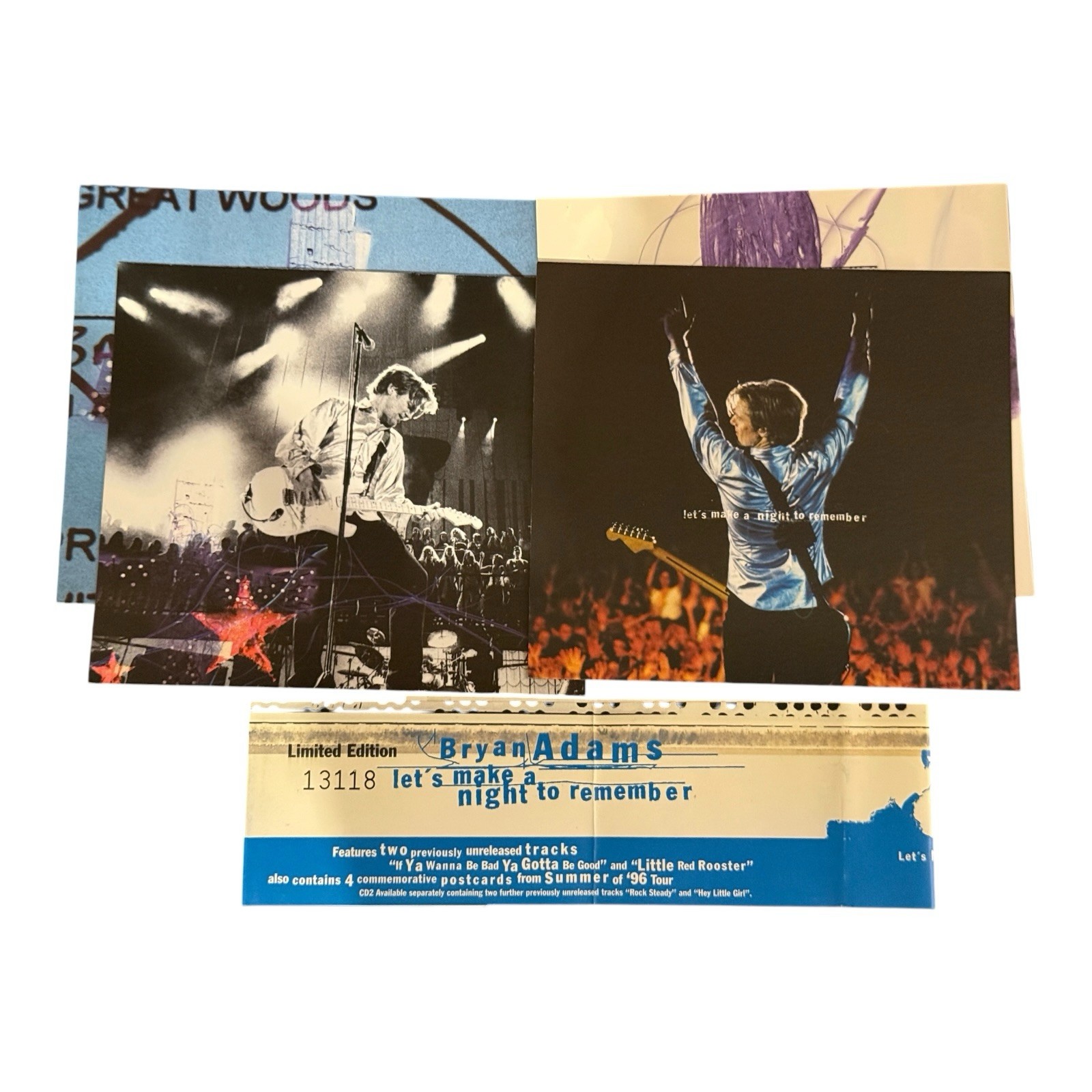 Bryan Adams 5 CD Singles Bundle Limited Edition Postcards When You’re Gone