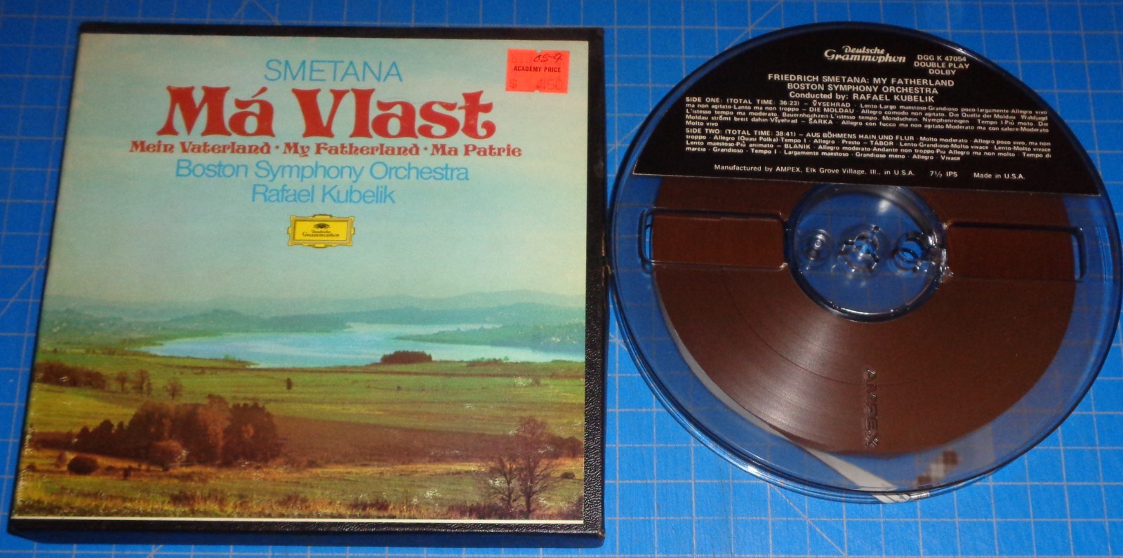 Rafael Kubelik SMETANA Ma Vlast - DG Reel 4 Track DGG K 47054