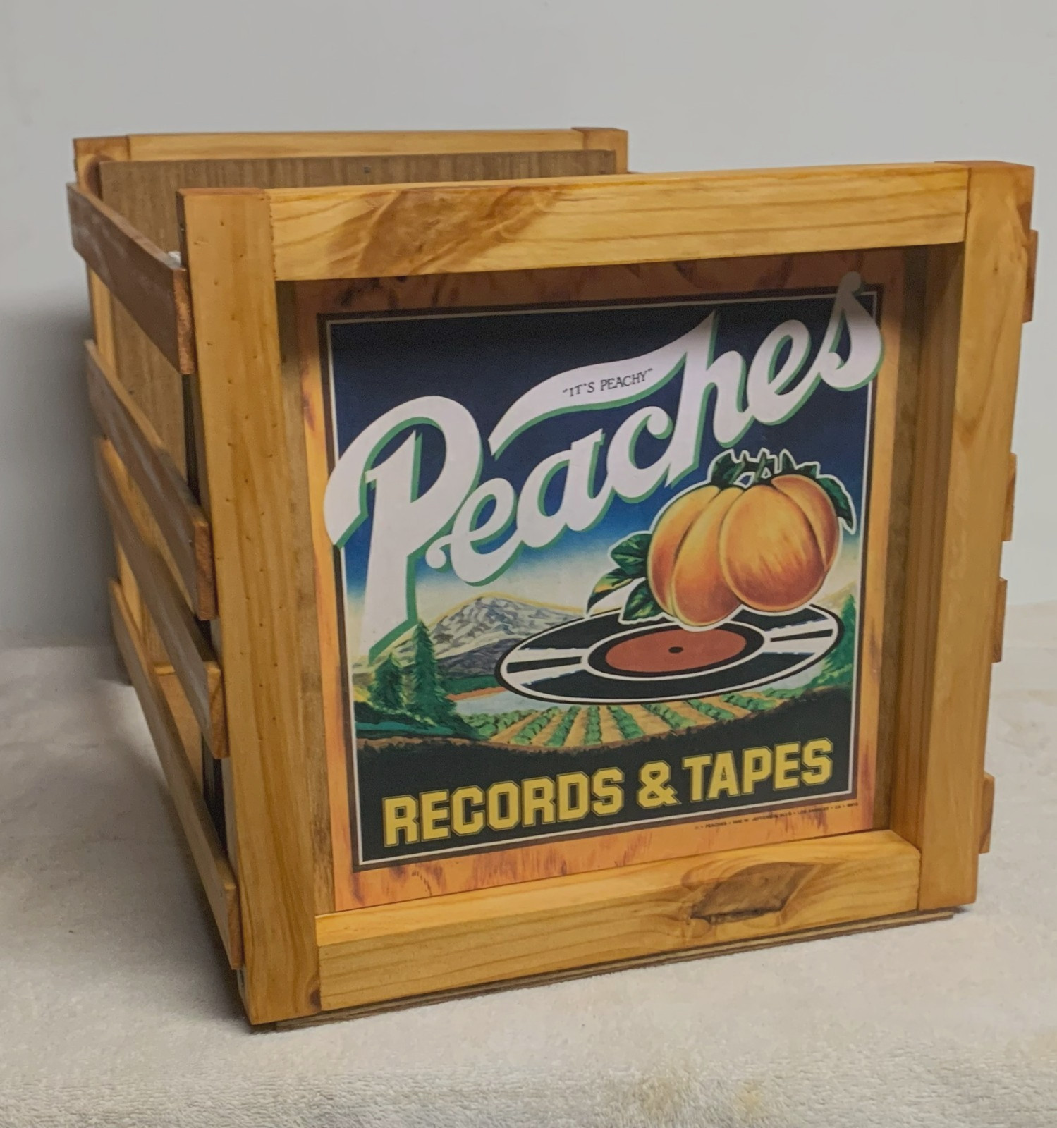 PEACHES RECORDS & TAPES Storage Crate for 12