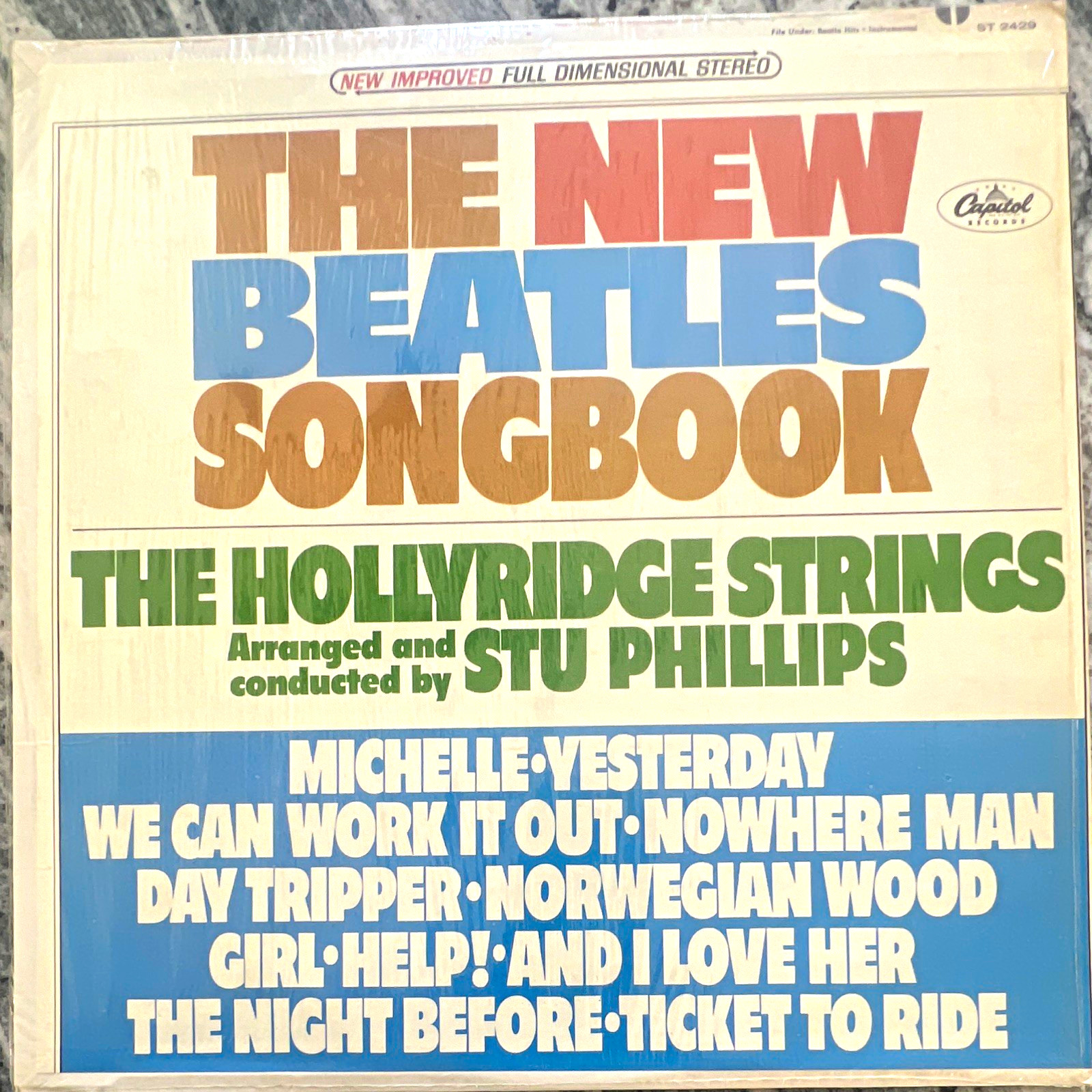 The Hollyridge Strings New Beatles Songbook Capitol Vinyl LP ST-2429