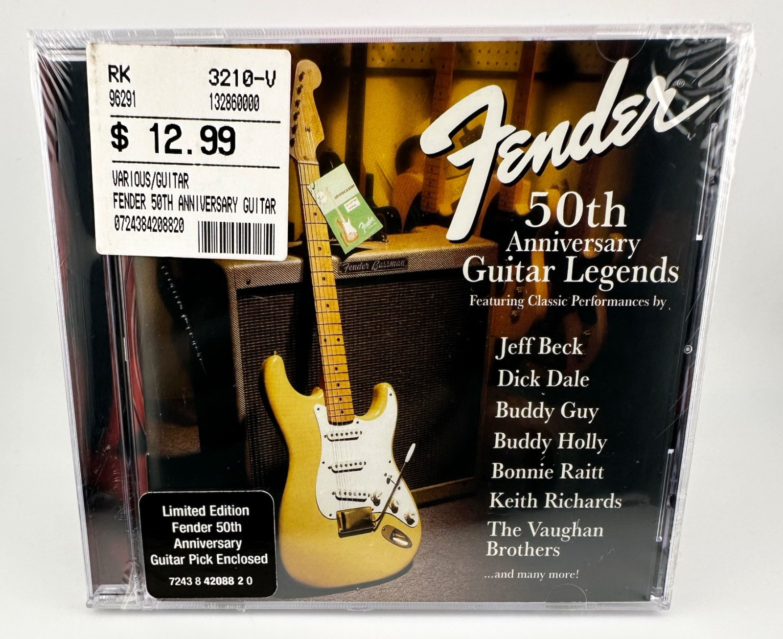 Fender 50th Anniversary by Various [ RARE NEW CD + Hype 1996 Virgin] SEALED