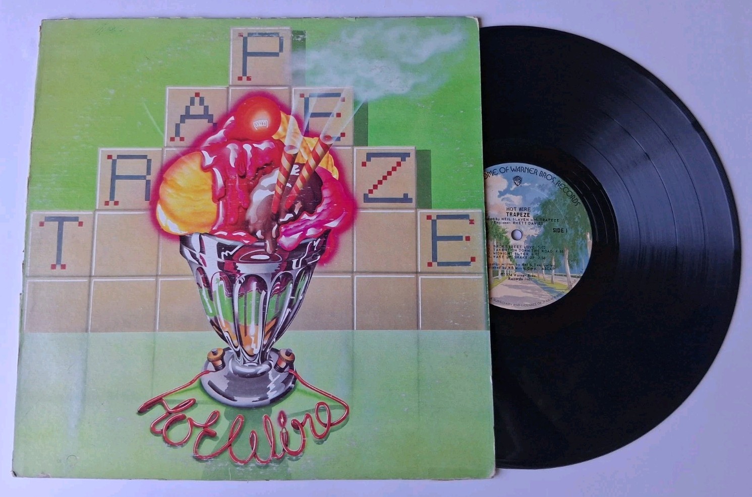 Trapeze - Hot Wire Vinyl LP - 1974 Warner Bros.