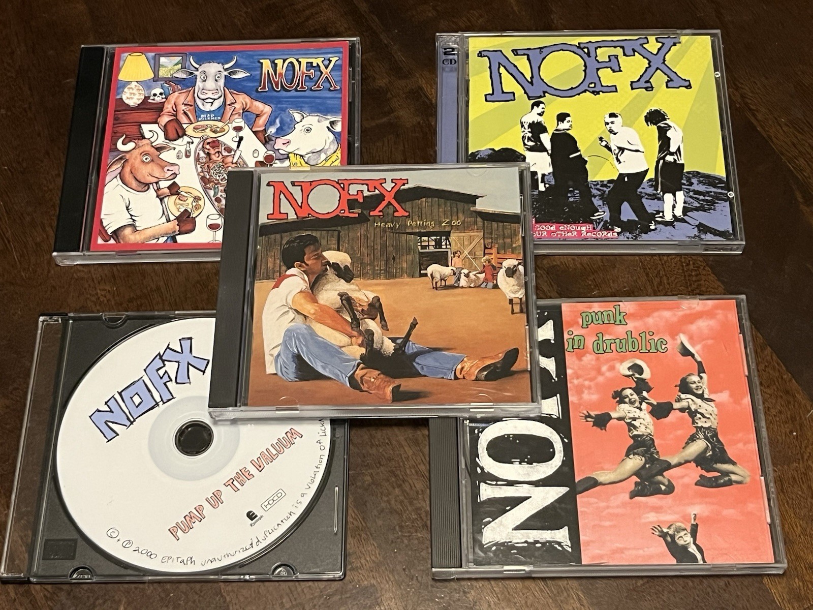 NOFX CD LOT (5) Heavy Petting Zoo Punk in Drublic Liberal Animation 