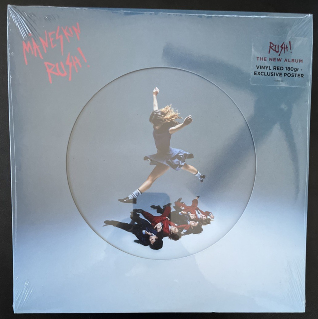 MANESKIN RUSH RED VINYL LP DELUXE + POSTER 180g IMPORT NEW SEALED MINT