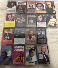 George Jones Vintage Cassette Tape Lot 18 Country Music Albums Classic picture