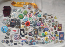 Button / Pin Lot 125+ Vintage & Modern - Disney, Music, Pop Culture, & More picture