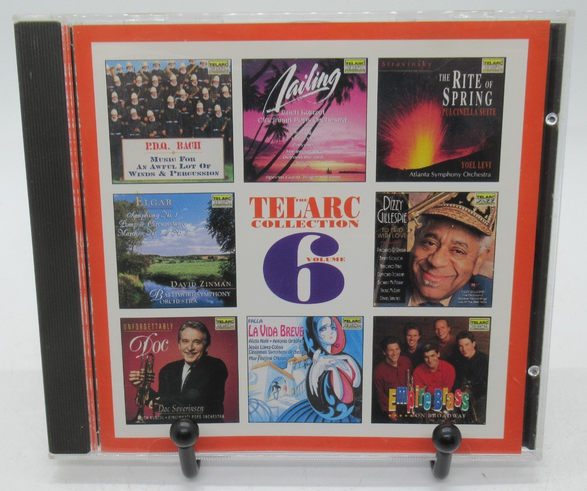 THE TELARC COLLECTION - 17 SELECTIONS VOL. 6 MUSIC CD, ELGAR, HAYDN STROUSE BACH