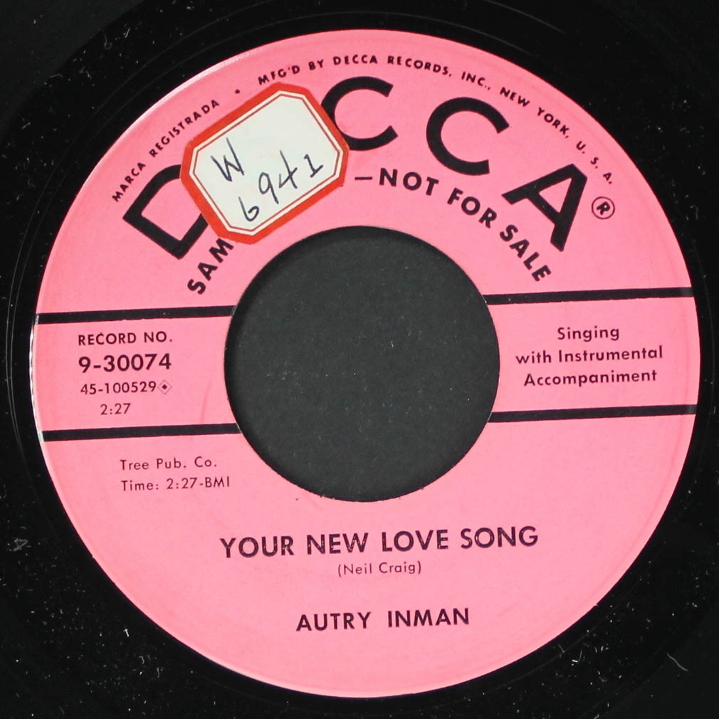 AUTRY INMAN: reality DECCA 7\