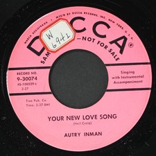 AUTRY INMAN: reality DECCA 7