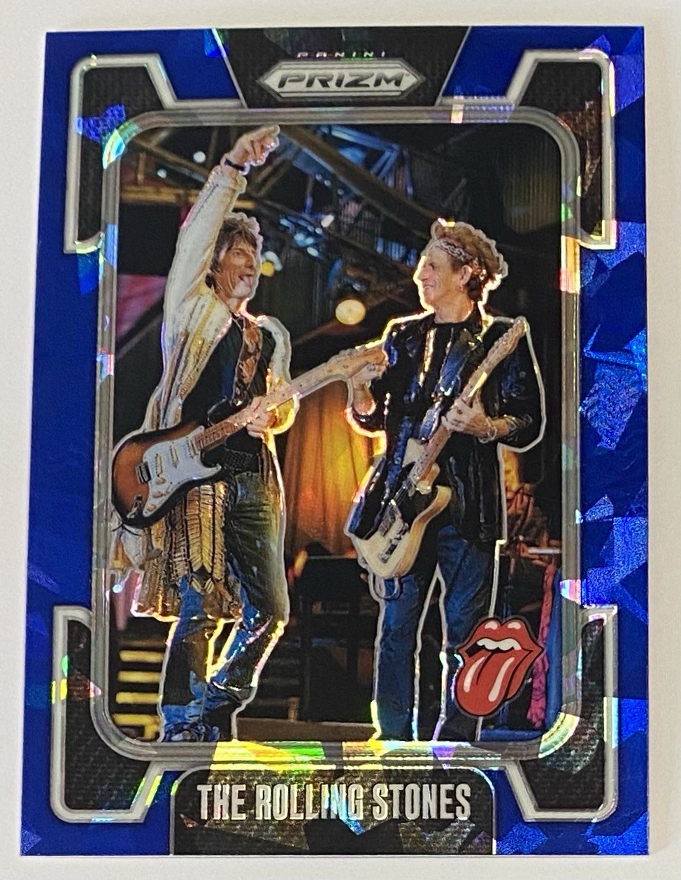 2025 Prizm The Rolling Stones #15 Blue Cracked Ice 06/75