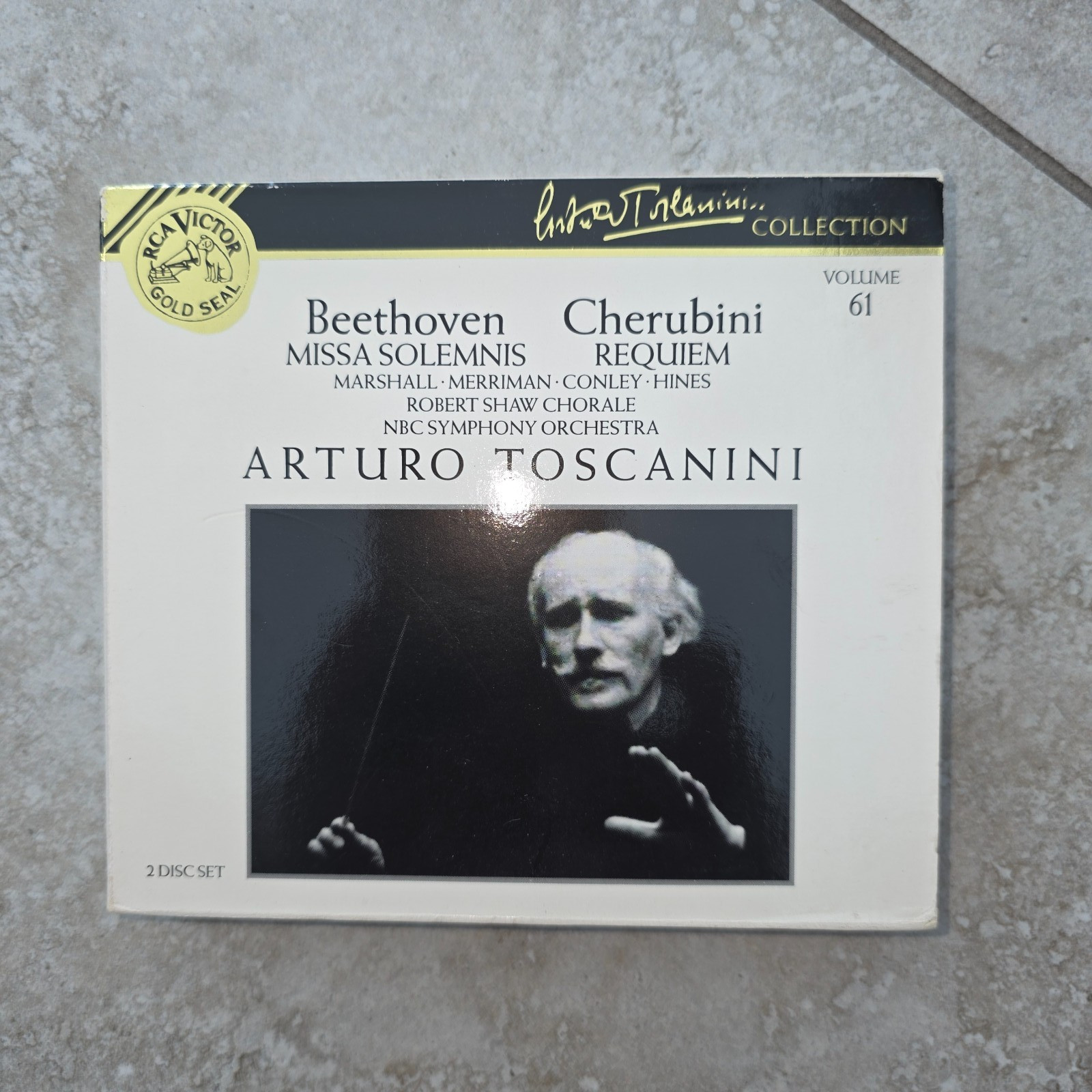 Arturo Toscanini CD Collection Vol 61 Beethoven Missa Solemnis Cherubini Requiem