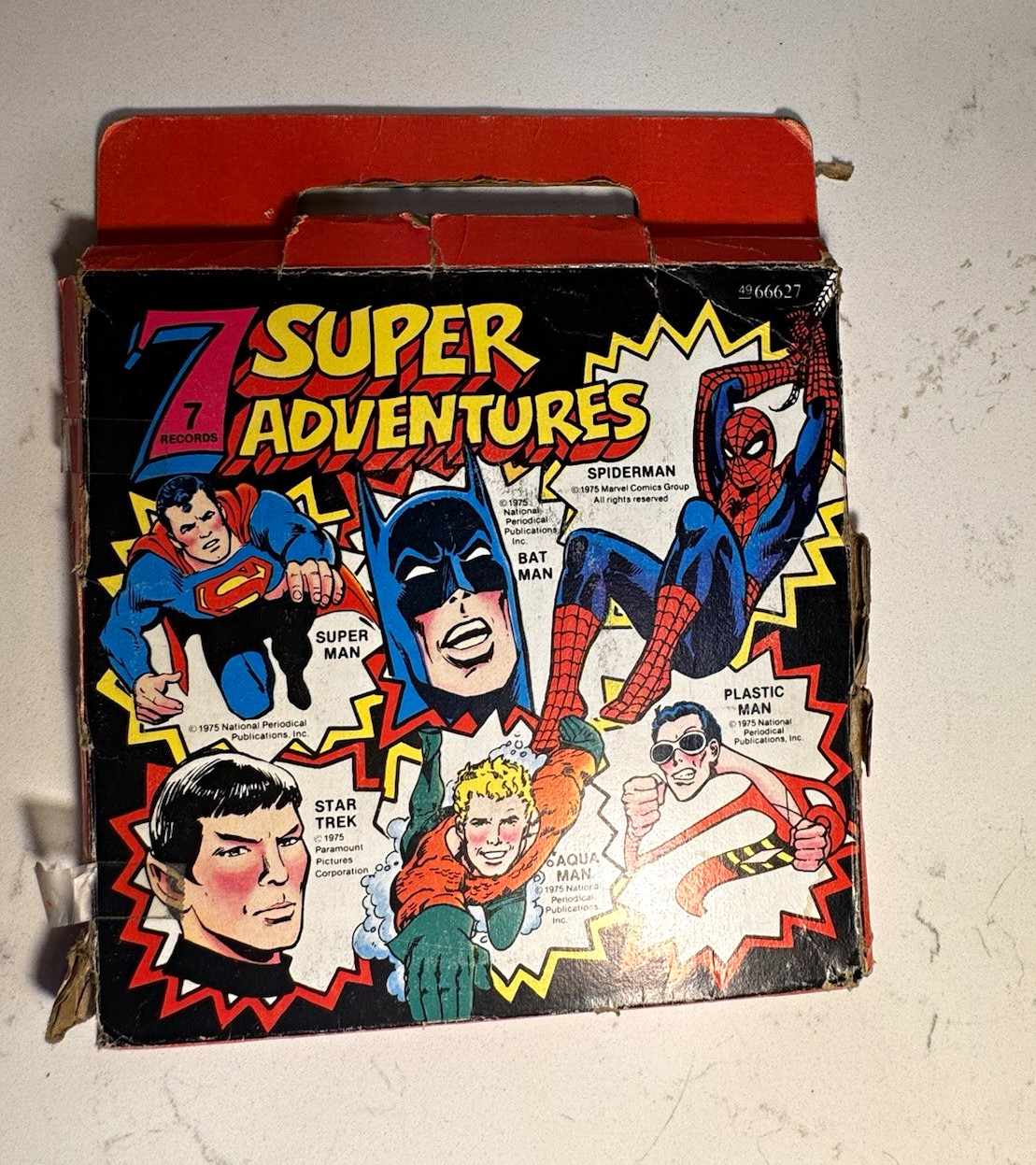 Vintage 1975 7 Super Adventures Power Records 6 LP Box Set