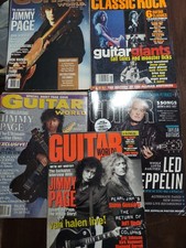Lot 5 Jimmy Page Magazines Guitar world 17 Songs tabbed picture