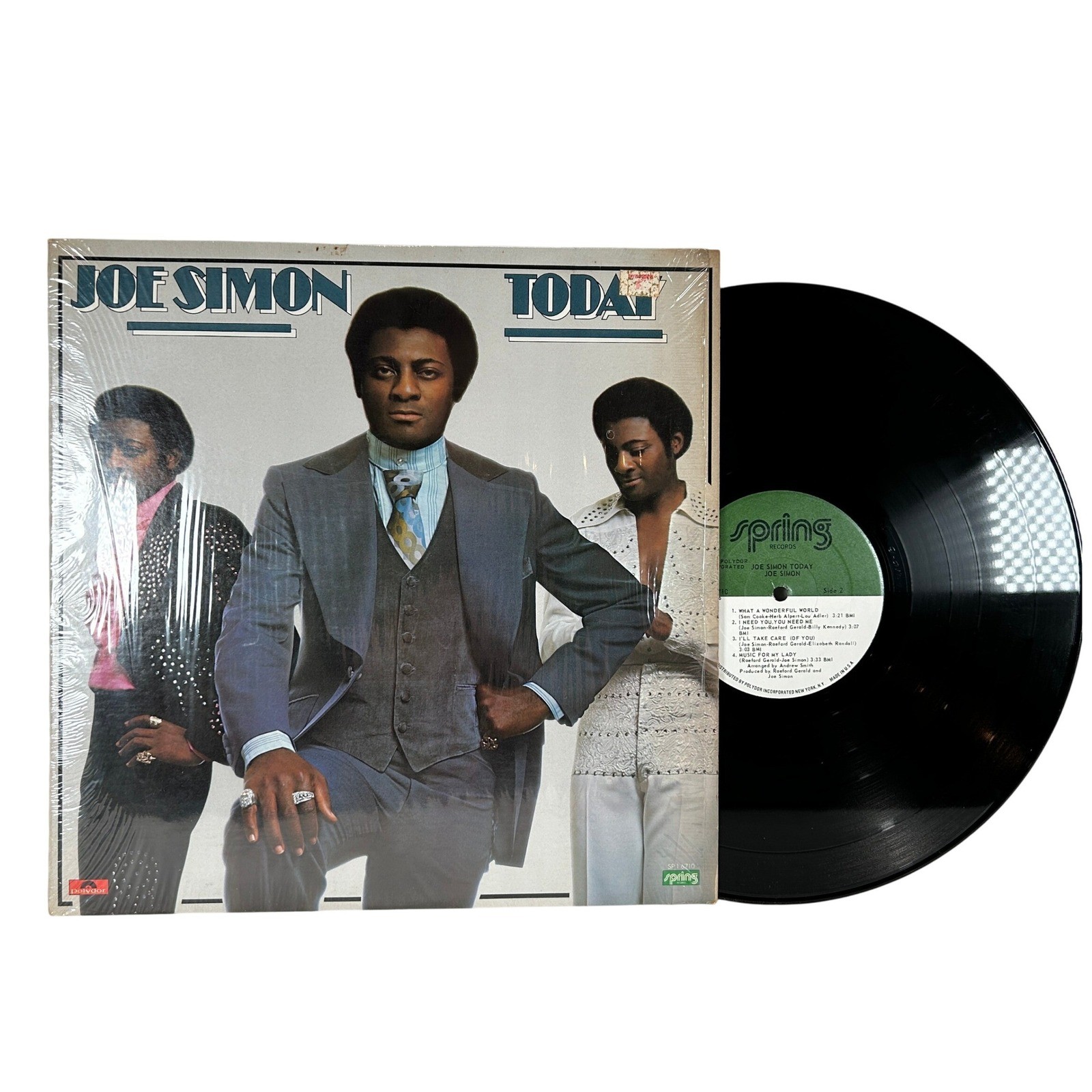 Joe Simon Today Vinyl LP Album VG+ Spring Records SP 1 6710 1975 Soul Funk 12\