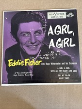 Eddie Fisher A Girl, A Girl  RCA VICTOR 45 EP EPA-572 Original 1954 Release Exc picture