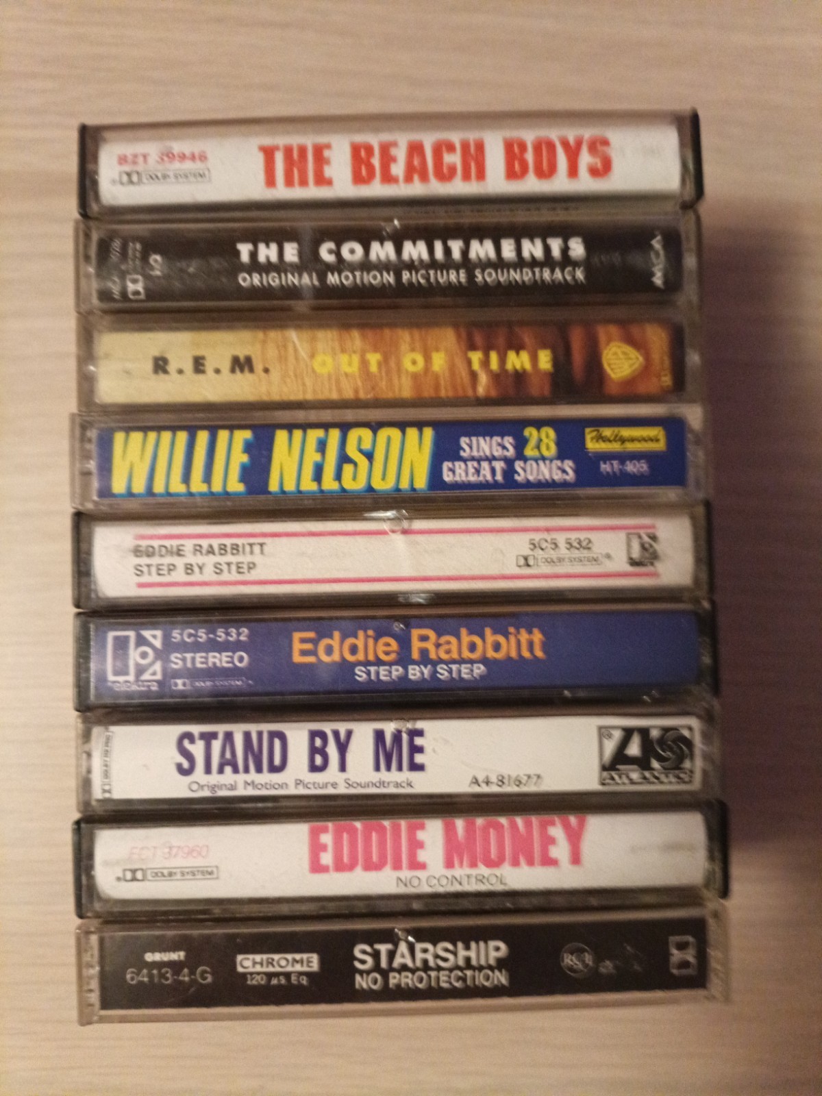 Cassette Tape Collection Vintage Lot Of 9 Various Titles/Artist Classic Rock