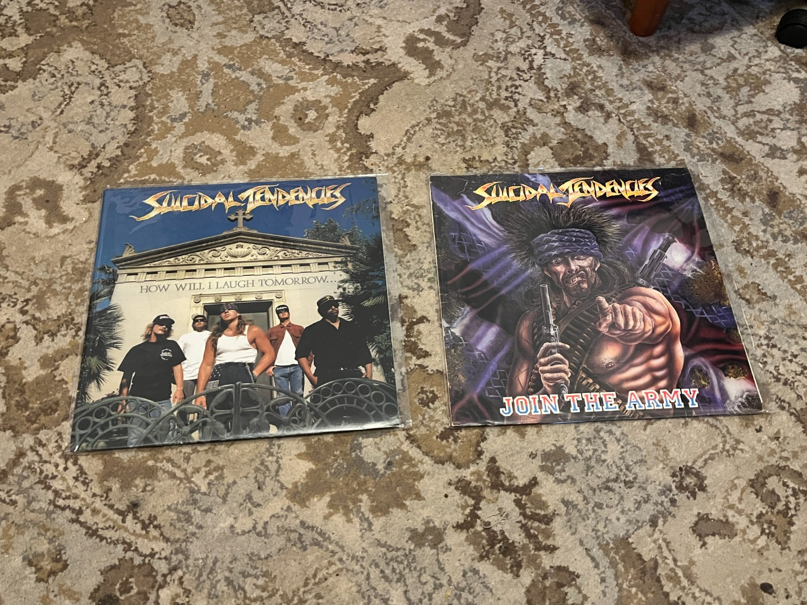 Suicidal Tendencies - vinyl records : How Will I Laugh Tomorrow & Join The Army