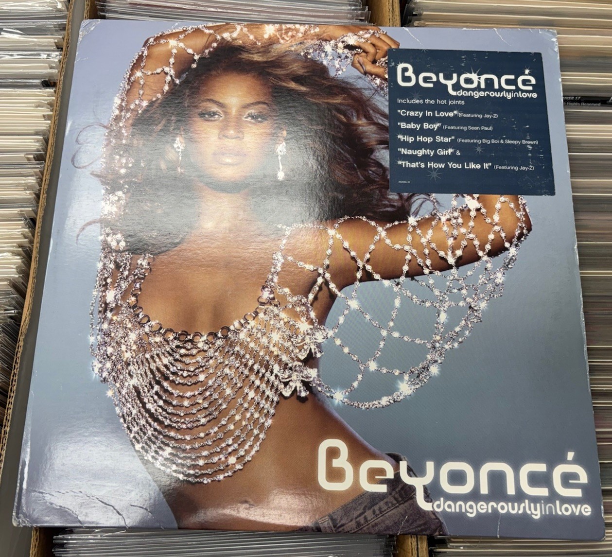 BEYONCE Dangerously in Love OG PROMO 2 LP VINYL Hype Sticker Columbia C2 86386
