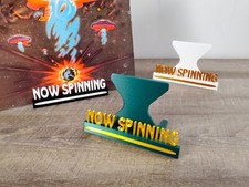 Retro Now Spinning Display Stand for Vinyl Record - Tabletop Album Sleeve Holder picture