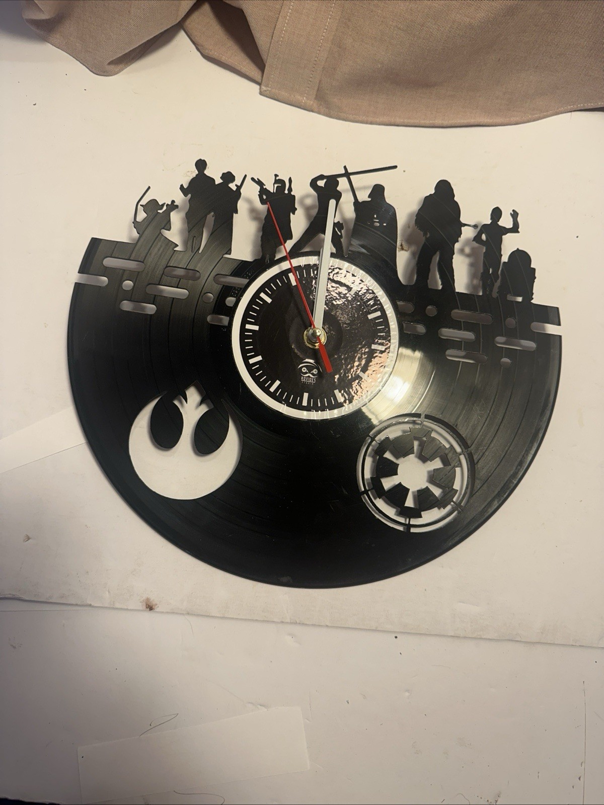 Star Wars 12” Vinyl Record Silhouette Clock