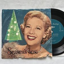 Dinah Shore Season's Greetings Your Chevy Dealer Record 45 Single Chevrolet 1960 picture