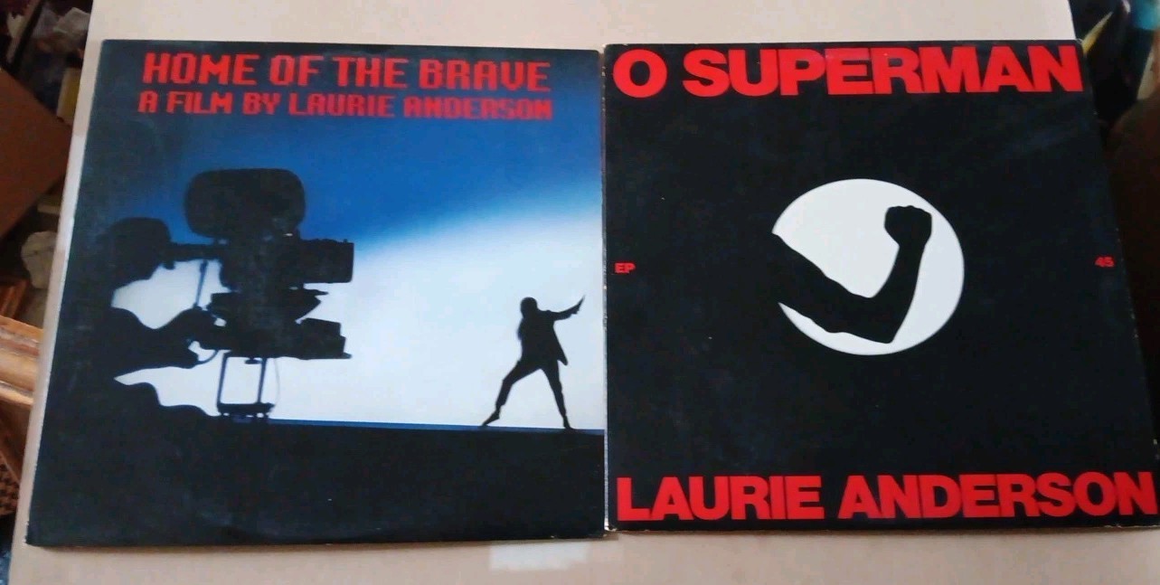 Laurie Anderson - O Superman/Walk The Dog 7” Single + Home Of The Brave Vinyl LP