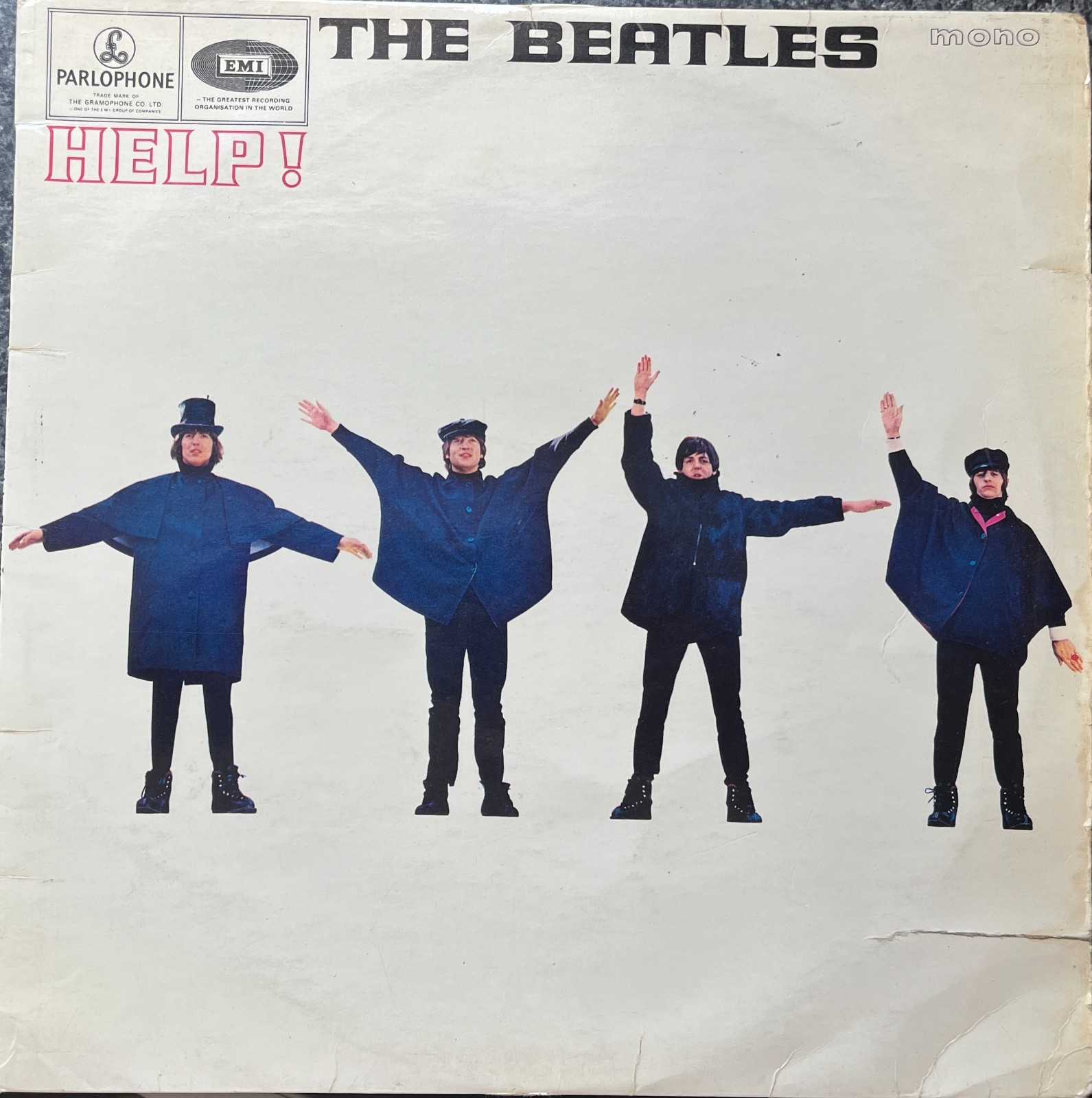 The Beatles Help Original 1965 Uk Vinyl Lp Pmc 1255
