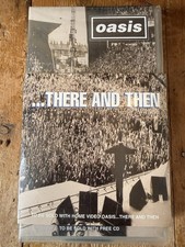 VINTAGE OASIS - THERE AND THEN - LIVE '95 MAINE ROAD VHS + CD (FACTORY SEALED) picture