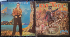 Elton John 2 LPs Captain Fantastic and Caribou Both  EX LPs Play Tested picture