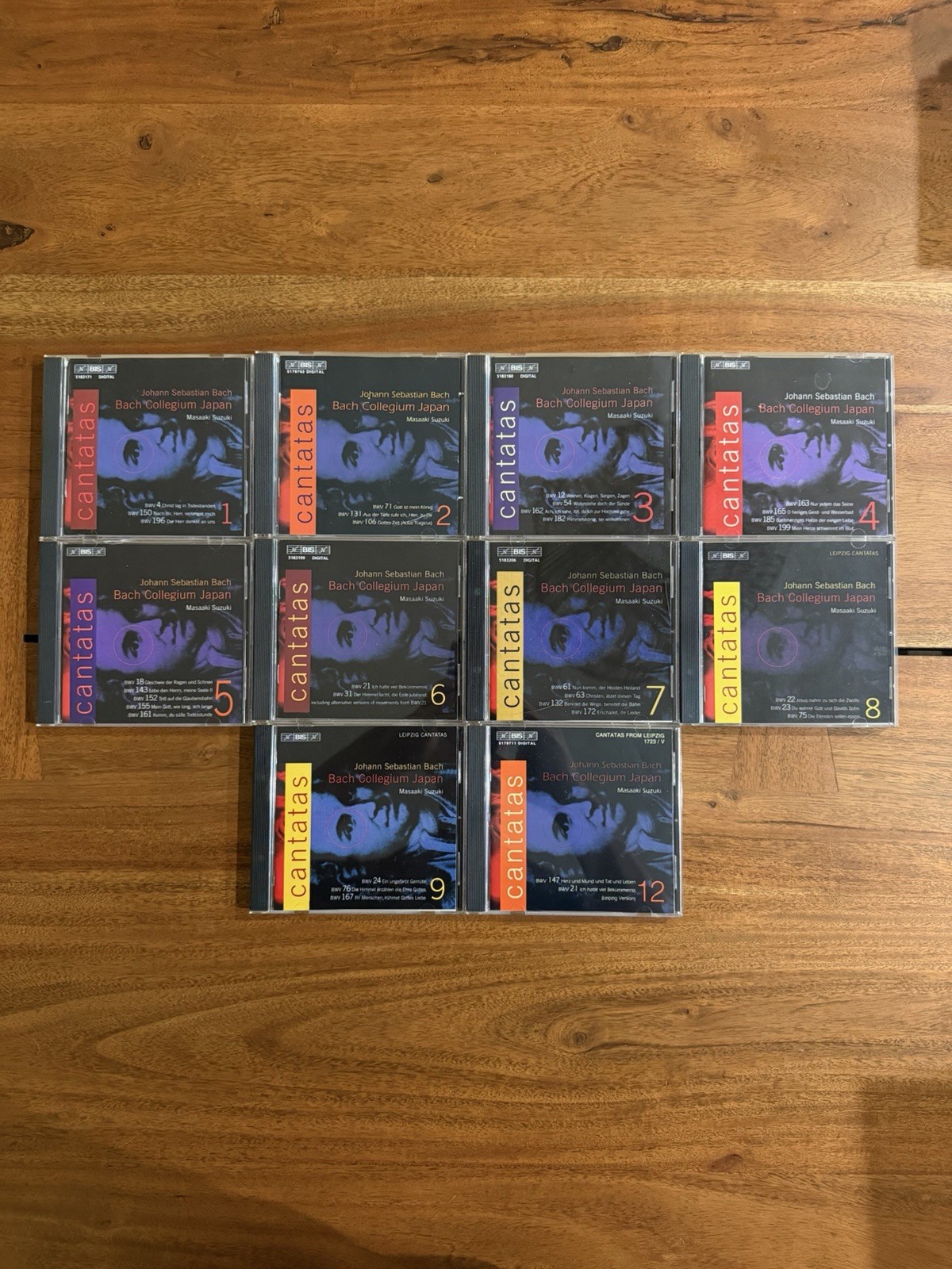 Bach Collegium Japan Masaaki Suzuki BIS Bach Cantatas Volumes 1-9 + 12 Early Lot