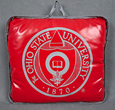 Ohio State University Carmen Ohio Lyrics Seat Cushion Pad Pillow w/ Handle Red picture
