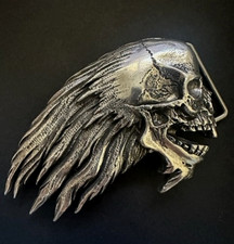METALLICA Flaming Skull Buckle picture