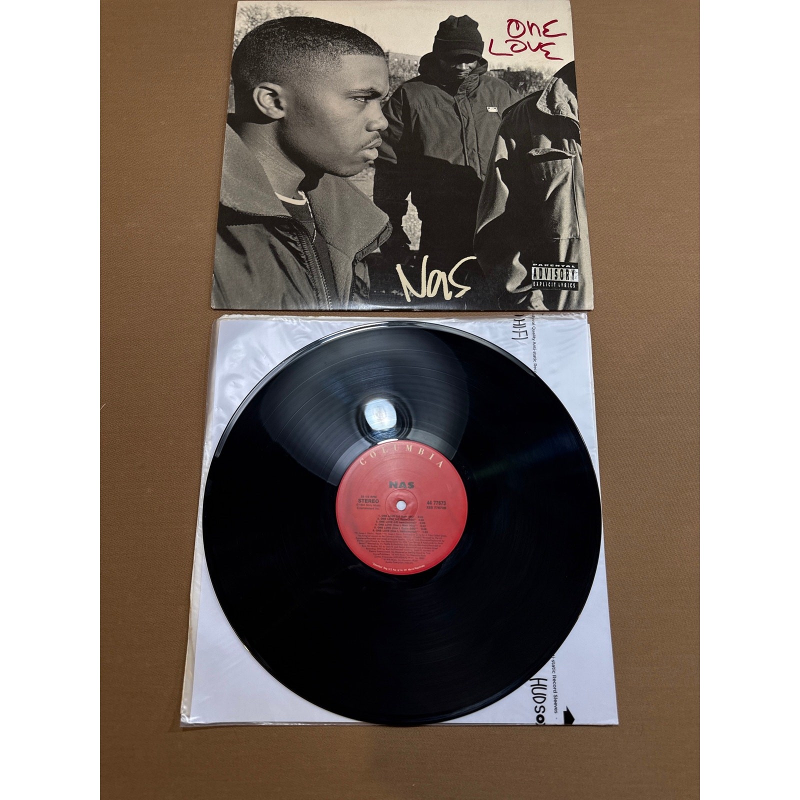 Nas One Love 12” 1994 Columbia 44 77673 Original US Q-Tip Hip Hop VG/VG+