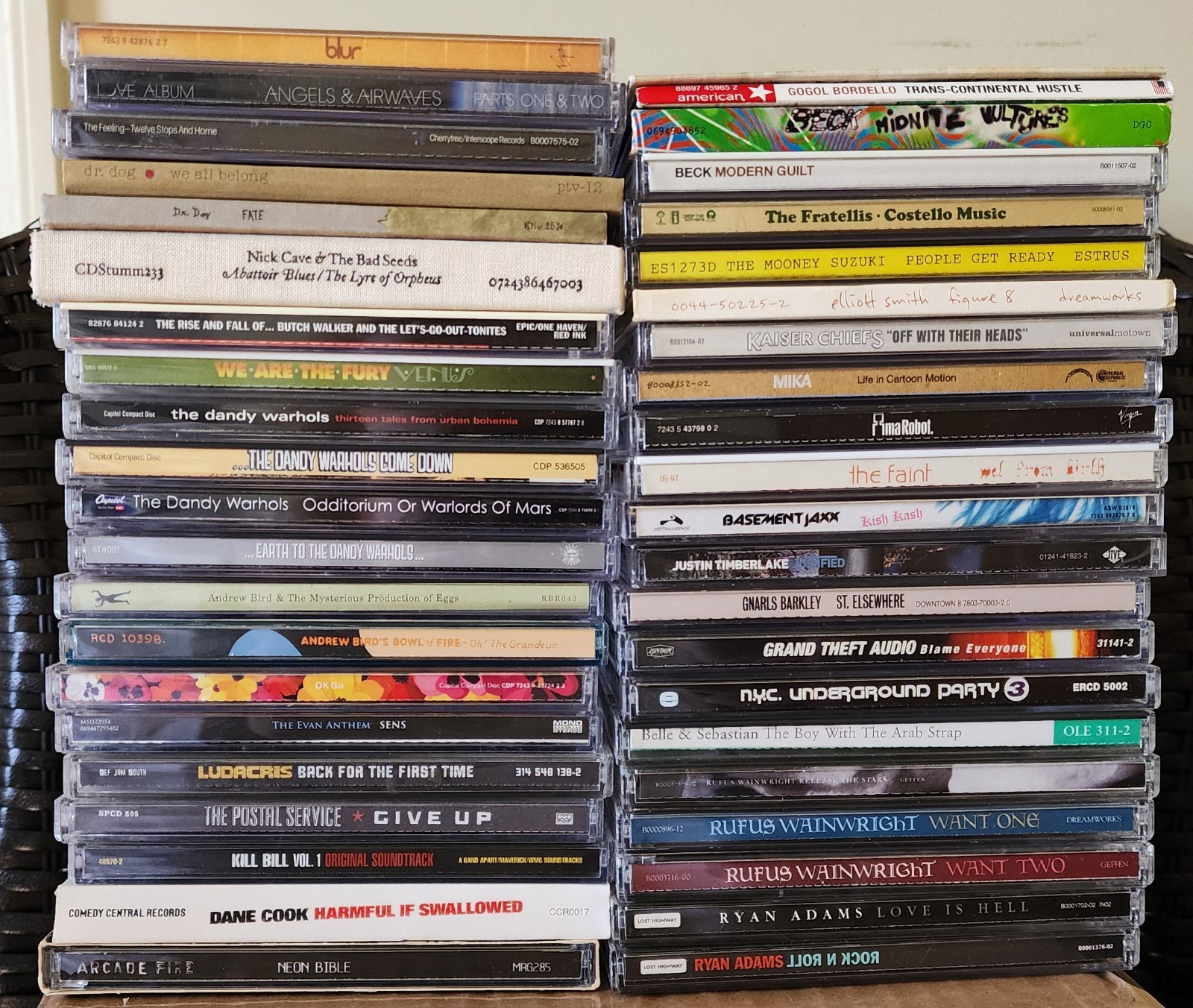 Huge 43 CD Lot Alt Indie Rock Beck Dandy Warhols Rufus Ryan Adam's Okgo Dr. Dog