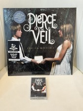 Pierce The Veil Selfish Machines Cassette CLEAR GREEN SPARKLE + Yellow VINYL lot picture