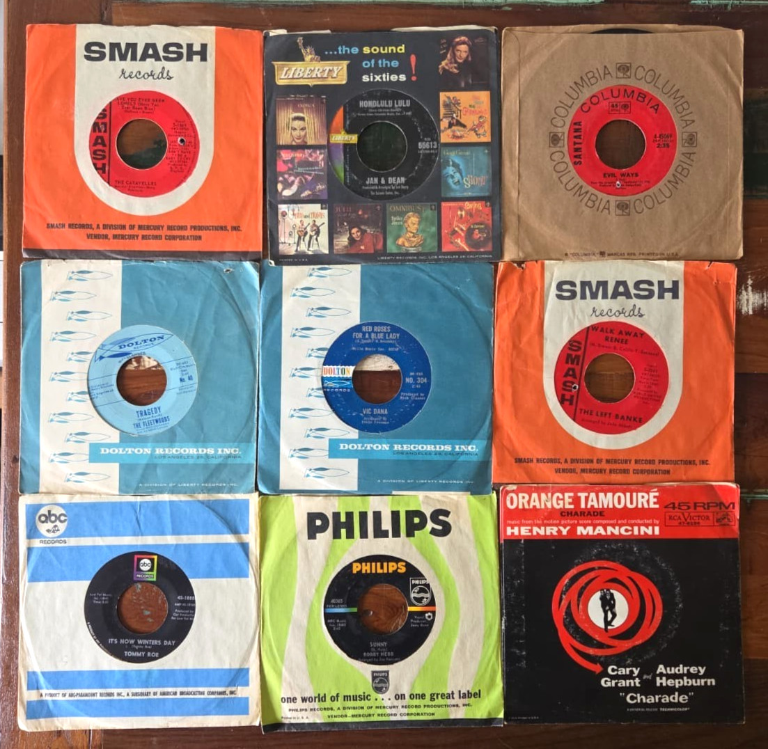 Vtg 1960s Surf Rock 45 RPM Record Lot 21 Marketts Ventures King Original Sleeves