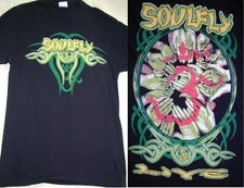 Vintage Soulfly 3 Blue Long-Sleeve T-shirt Collectable Medium picture