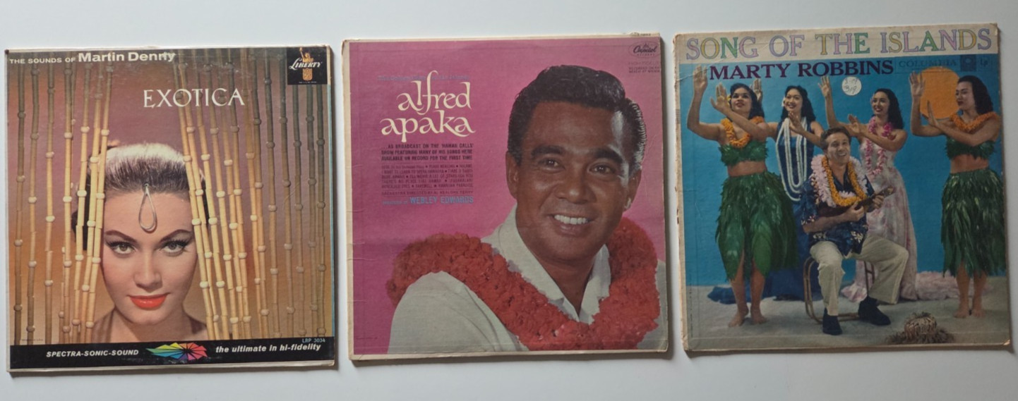 8 Vintage Exotica, Hawaiian, Latin & Island Vinyl LP Lot