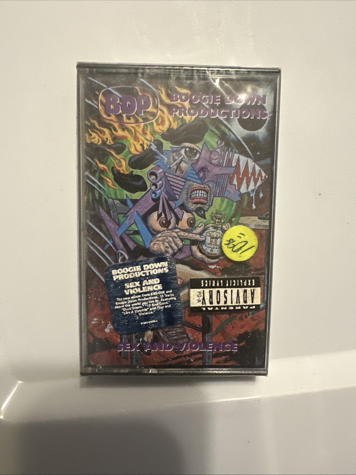Boogie Down Productions- Sex&Violence P/A- Tape Sealed Mint 1992 OOP Rare