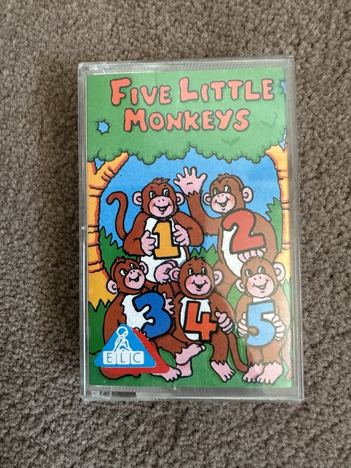 1990\'s Vintage Five Little Monkeys Cassette Tape - ELC - Early Learning Centre
