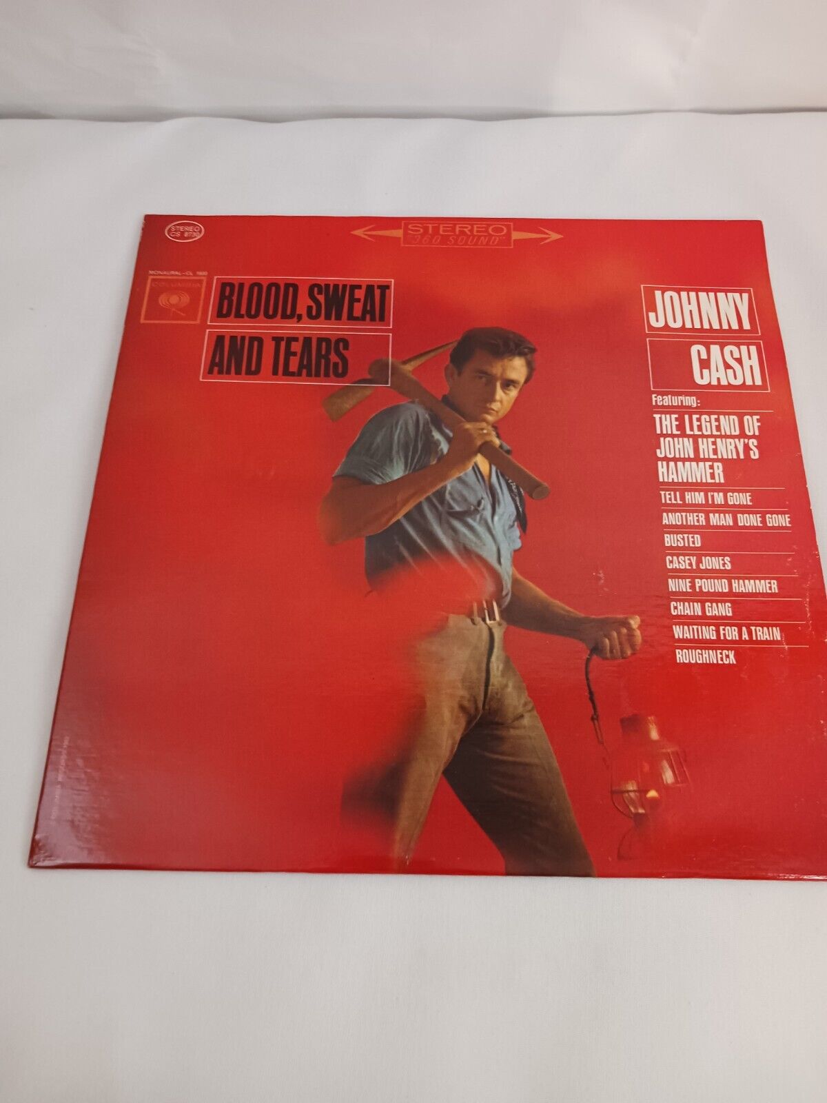 Johnny Cash Blood Sweat And Tears Columbia  Record Album Vinyl LP