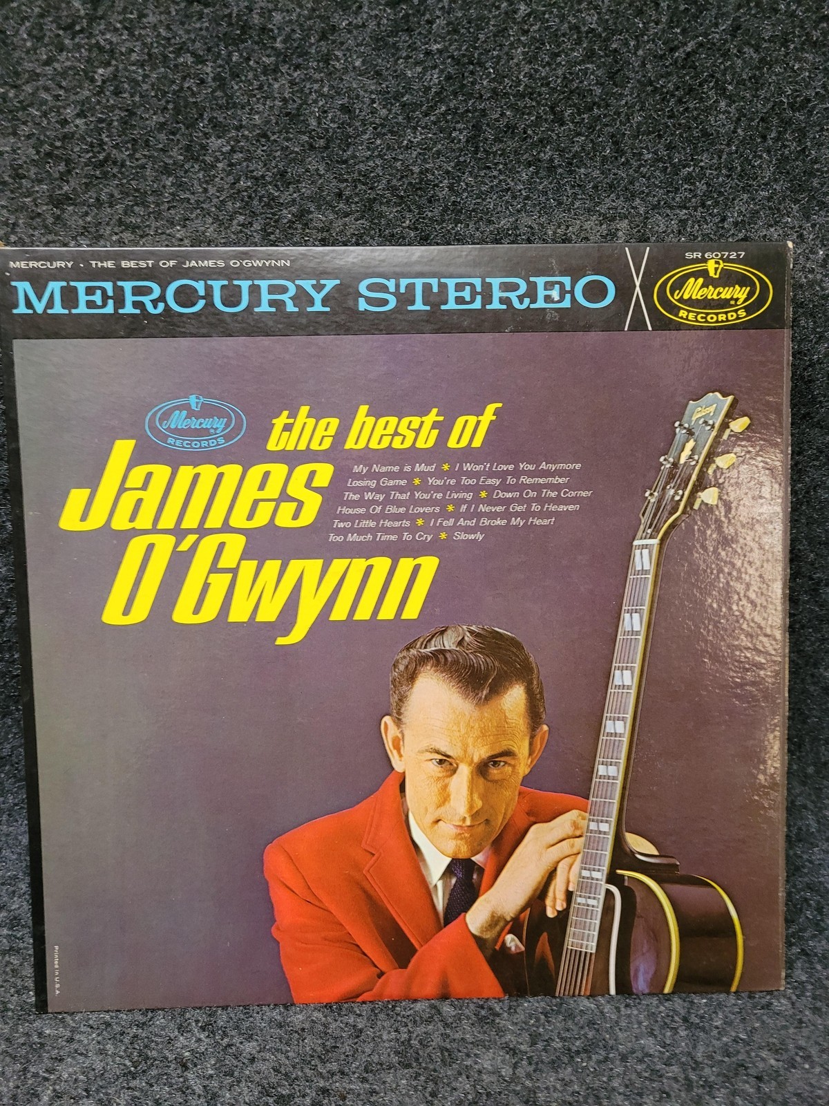 Vintage James O\'Gwynn Vinyl LP The Best Of Mercury Stereo SR 60727 Promo Country