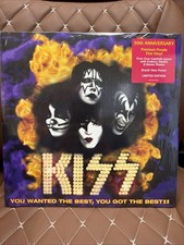 Kiss You Wanted The Best You Got The Best 30Th Limited Ed Purple Fire Vinyl LP picture