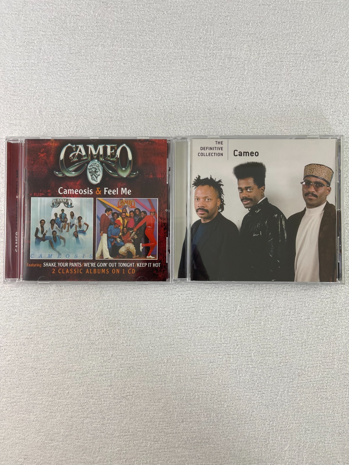 Lot of 2 Cameo CD 2 Classic Albums-Cameosis, Feel Me & The Definitive Collection