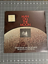 VTG 1969 Walter Cronkite Man On The Moon LP Vinyl Album FACTORY SEALED NASA NOS picture