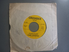 45 rpm record  Suspicion by Terry Stafford on Crusader Records picture