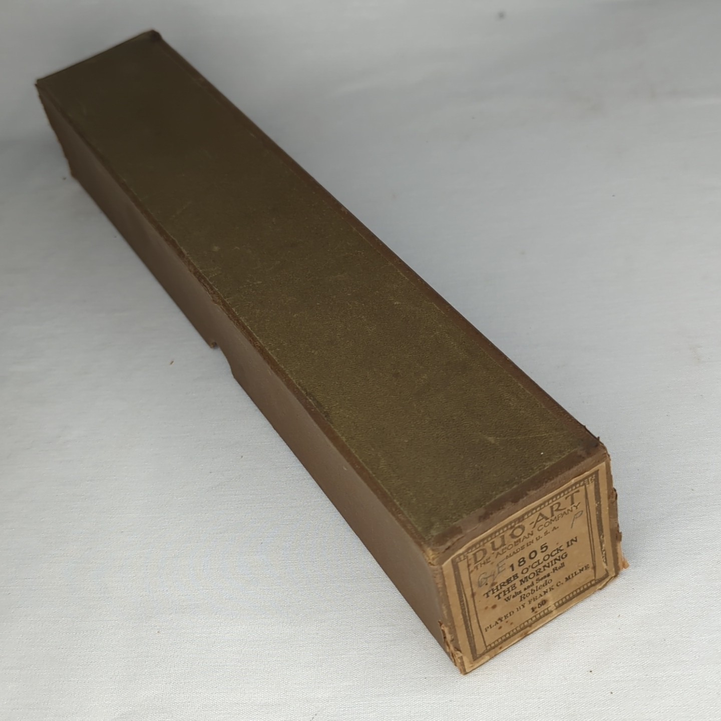 Vintage Duo Art 1805 Three O\'clock In The Morning Frank C. Milne Piano Roll