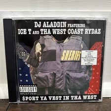 Ice-T and DJ Aladdin - Sport Ya Vest In Tha West CD Rare Rap Great Condition picture