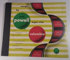 JANE POWELL Songs by MGM Star Vtg 1947 Set of 2 Columbia X-271 Rare Soprano  picture